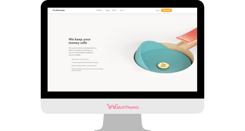 WealthSimple Website Layout