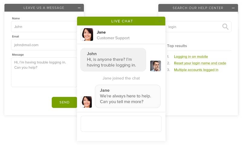 get user feedback on website with live chat