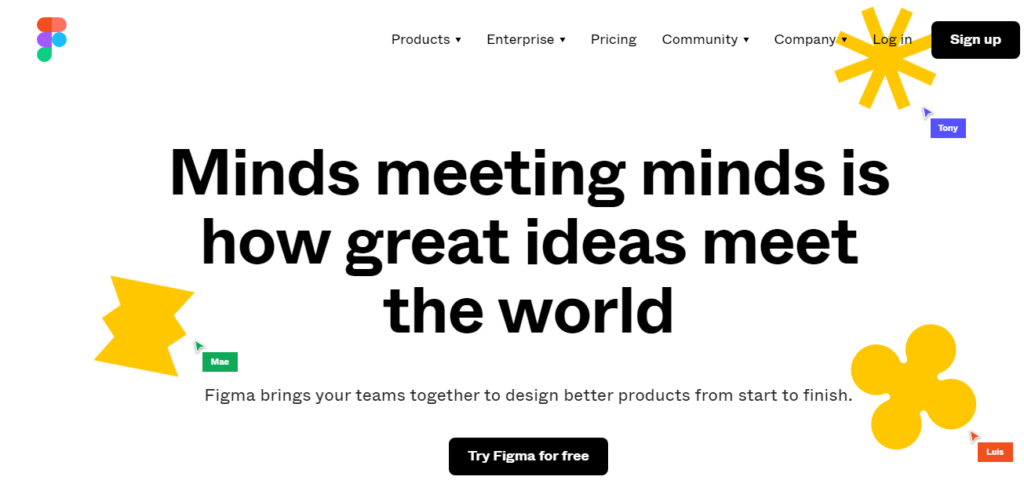 figma official webpage: one of the fastest growing saas companies