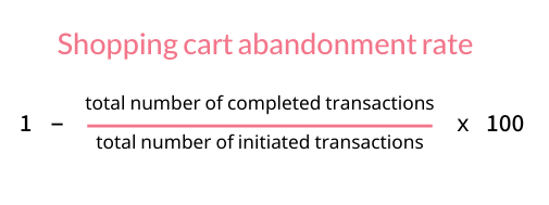 shopping cart abandonment formula