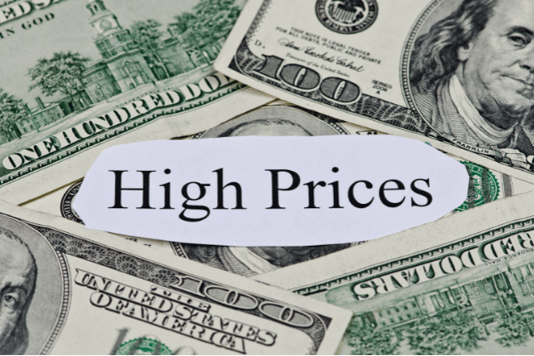 high pricing