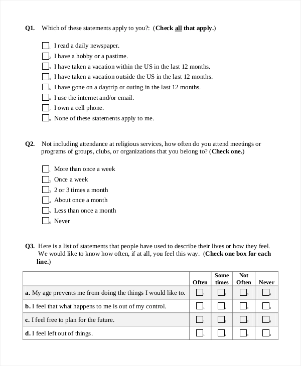 survey for ux analysis