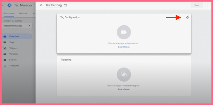 tag configuration in Google Tag Manager