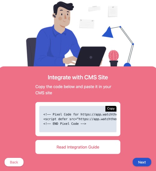 WTL Tracking code for CMS website