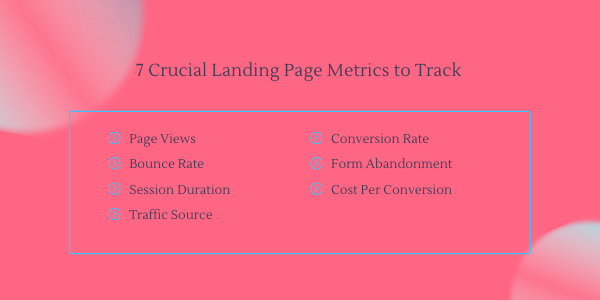 7 crucial landing page metrics