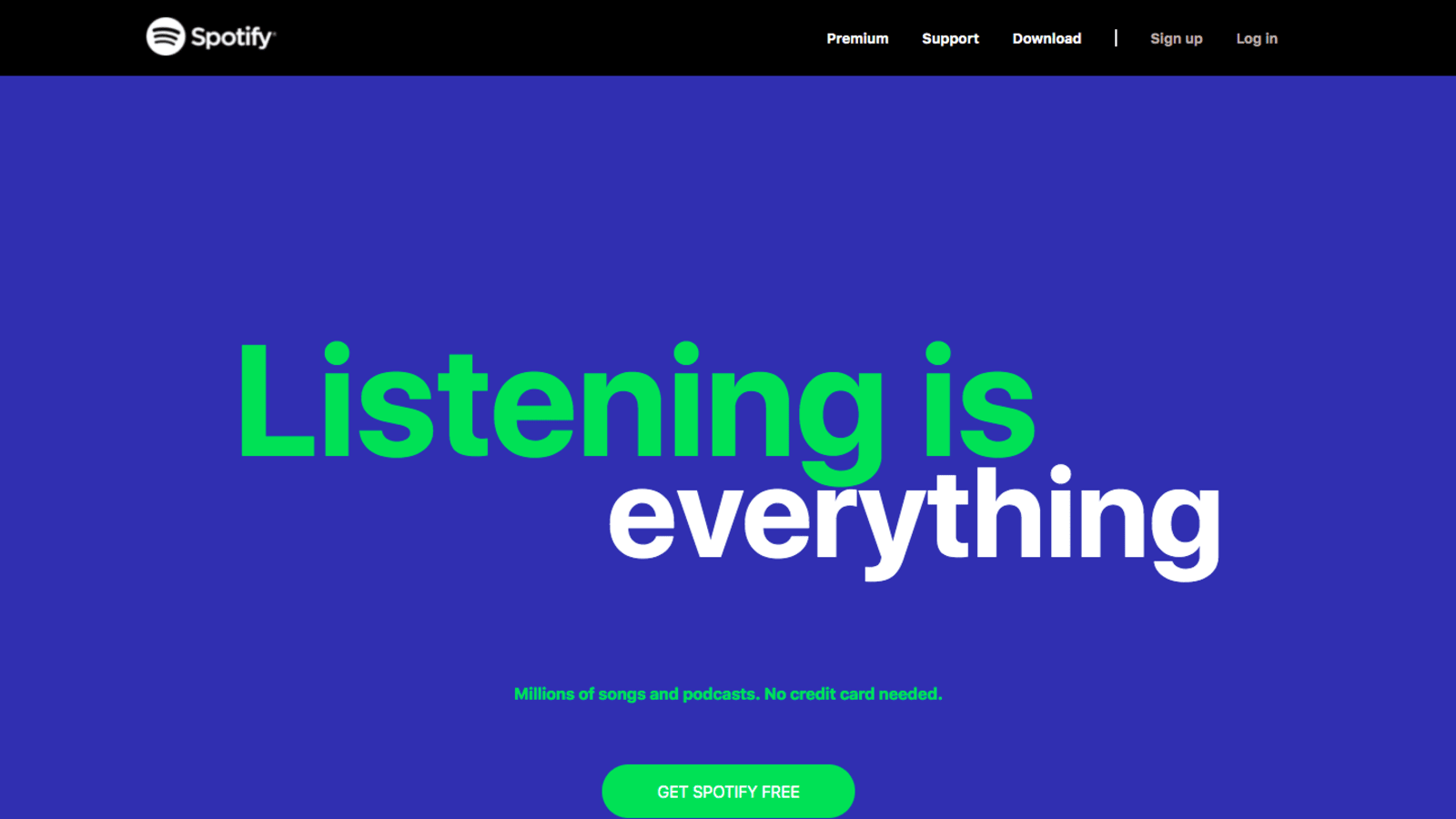 Spotify UX design example
