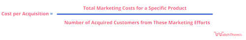 Cost per acquisition formula