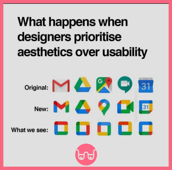 UX design priorities on google