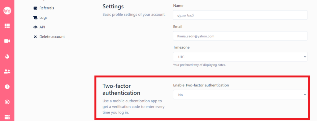 2 factor authentication