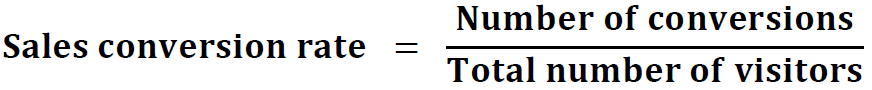 sales conversion rate formula