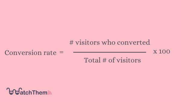 Conversion rate formula