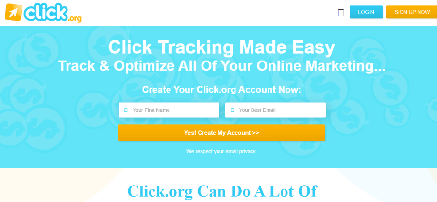 Click-org Homepage