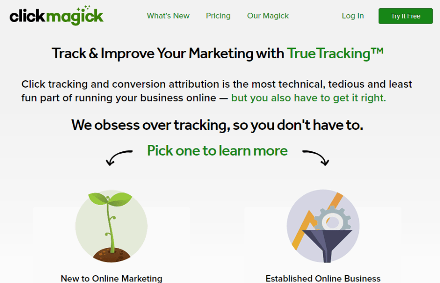 ClickMagic Homepage