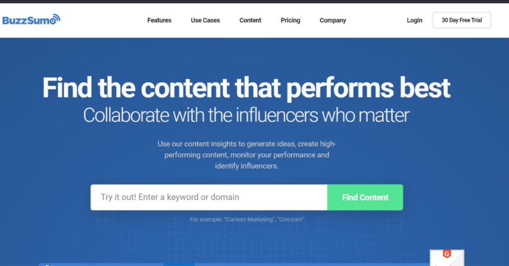 BuzzSumo: Social Media Marketing Tool for ECommerce