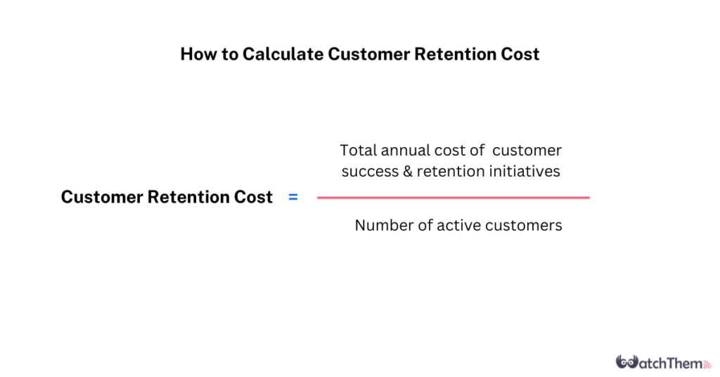 how to calculate customer retention cost