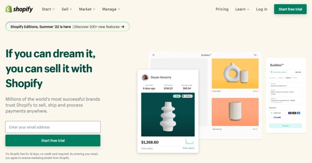 Shopify: Ecommerce Platform or Website Builder