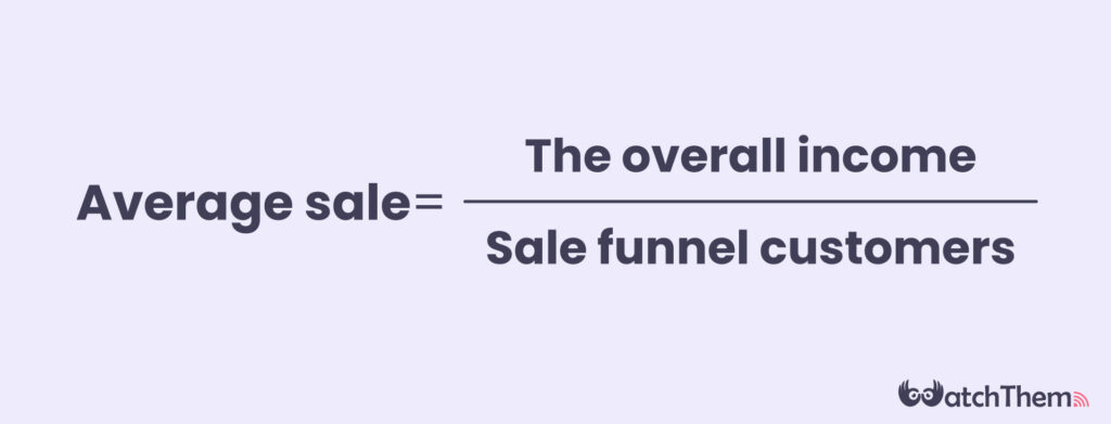 average sale formula