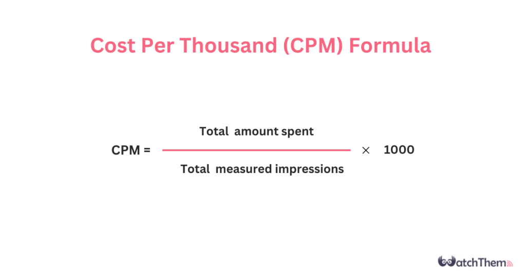 CPM Calculator: Definition & How to Calculate It in 2023 - WatchThemLive