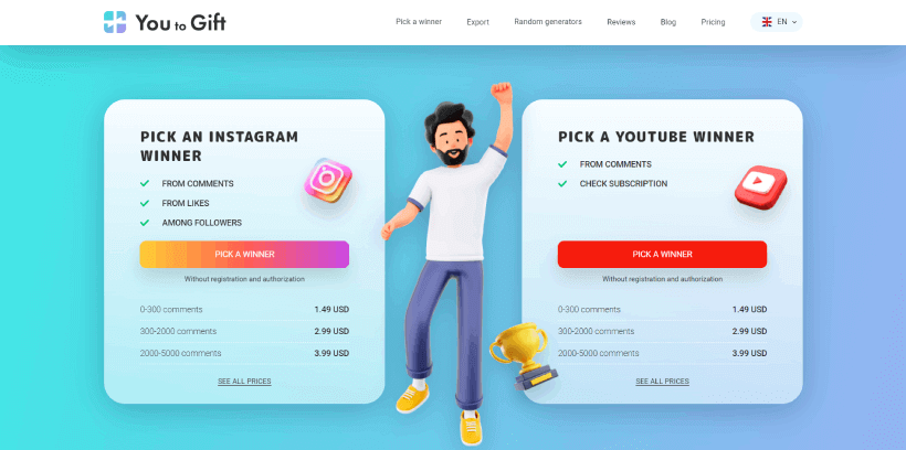 Social Media Giveaway Picker