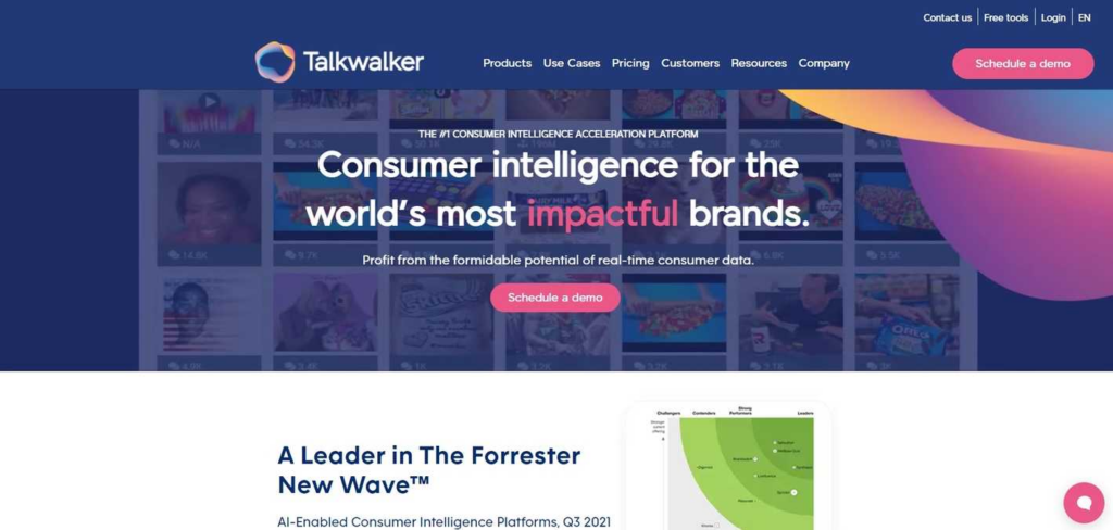 Talkwalker website analytics software