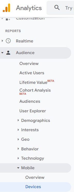 Google Analytics Audience Reports