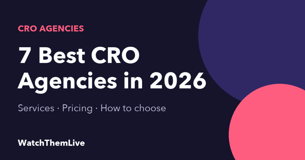 7 best CRO agencies in 2026 – services, pricing and how to choose