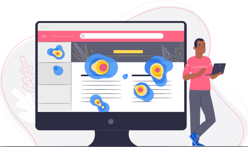 7 Best CRO Agencies in 2026: Services, Pricing & Picks 5 Website heatmap showing where visitors click and scroll on a landing page